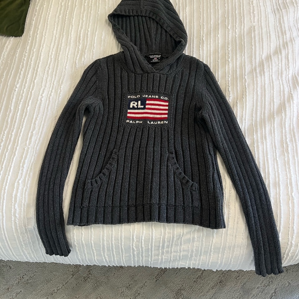 Ralph Lauren Gray Hooded Sweater